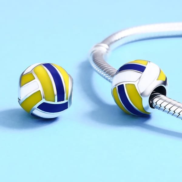 I Love Volleyball Charm