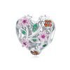 Heart with Flowers Charm