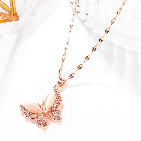 Butterfly Steel Necklace