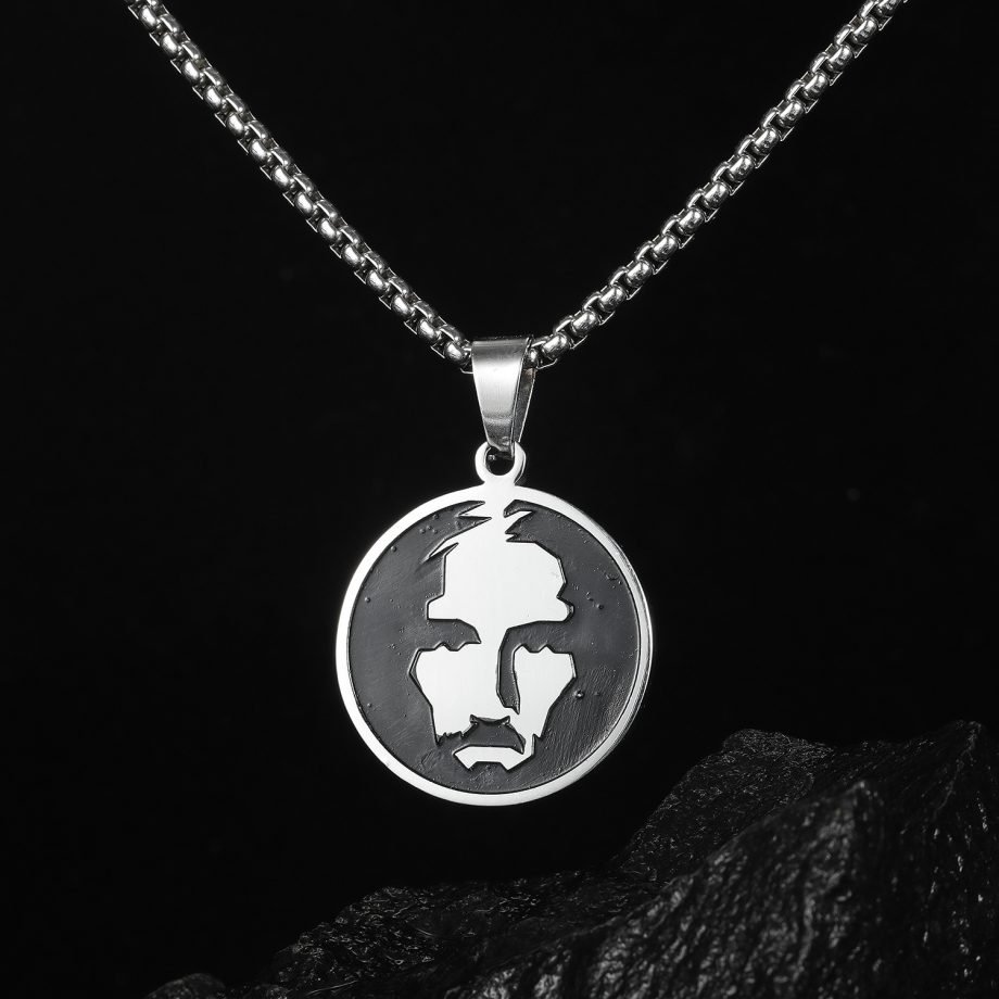 Face of Jesus Steel Necklace