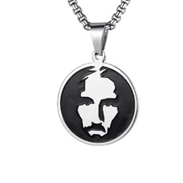 Face of Jesus Steel Necklace