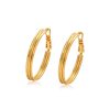 Aretes Argollas Esplendor Dorado, Alloy