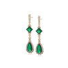 Aretes Elegancia Esmeralda, Alloy