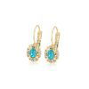 Aretes Reflejo Turquesa, Alloy