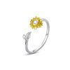 Anillo Ajustable Brillo de Girasol