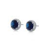 Aretes Brillo Azul, Alloy