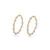 Aretes Argollas Trenzadas, Alloy